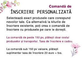 Înscriere personalizată