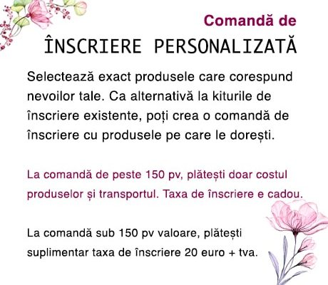 Inscriere Personalizata